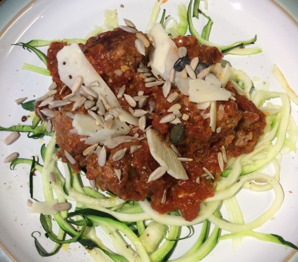 Meatballs with Courgettini
