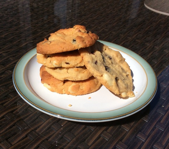 Peanut butter and berry cookies