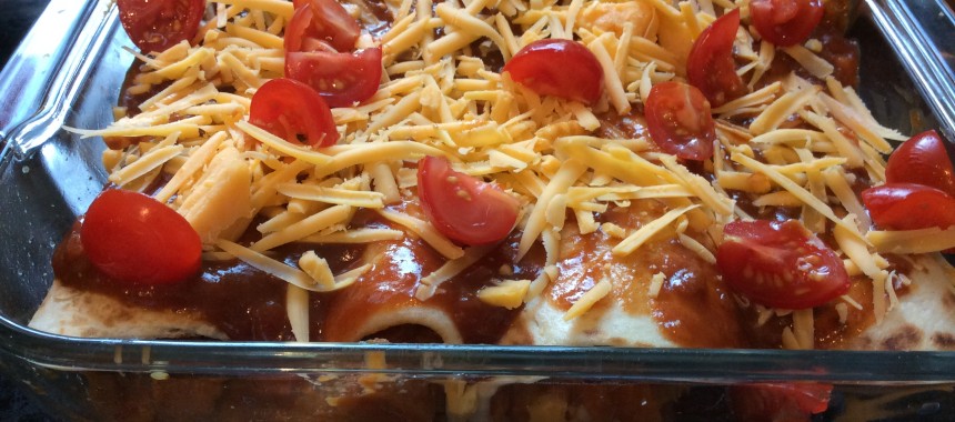 Sweet Potato and BBQ Enchiladas