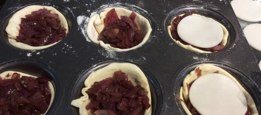 Caramelised Onion and Cheese Tartlets