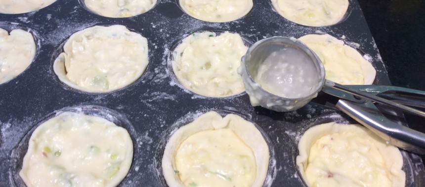 Leek and Cheese Mini Tartlets