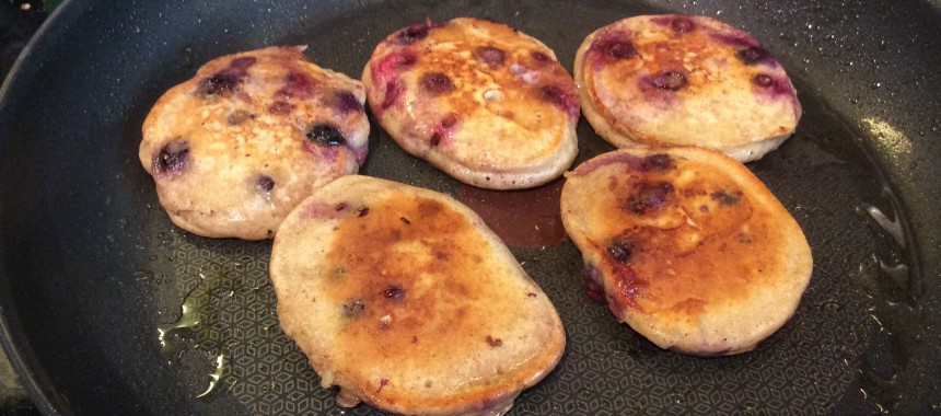 Gluten free blueberry pancakes