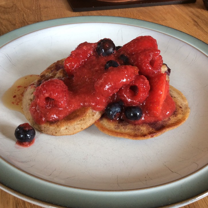 Gluten free blueberry pancakes Baking Beash