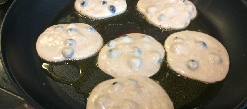 Gluten free blueberry pancakes