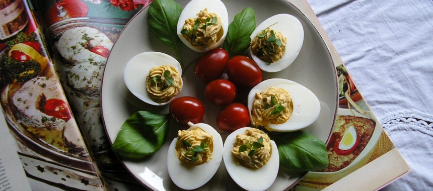 Vintage Stuffed Eggs