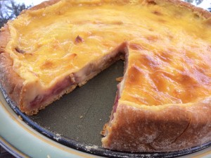 Rhubarb and Custard Cake