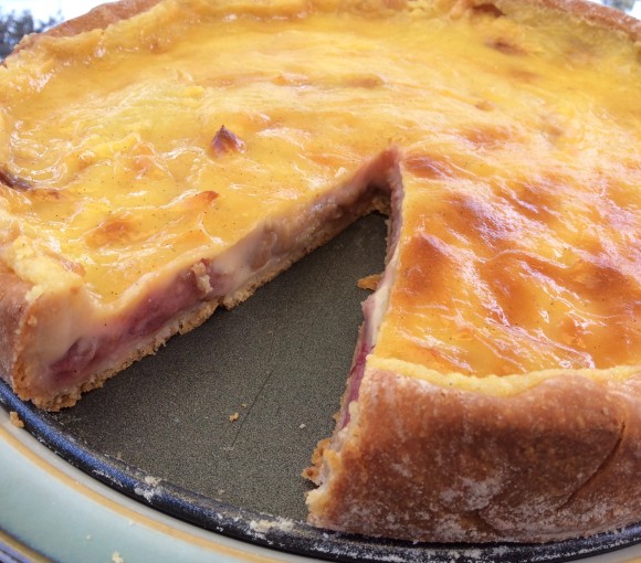 Rhubarb and Custard Cake