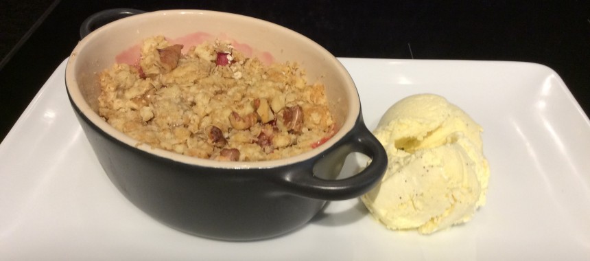 Rhubarb Crumble