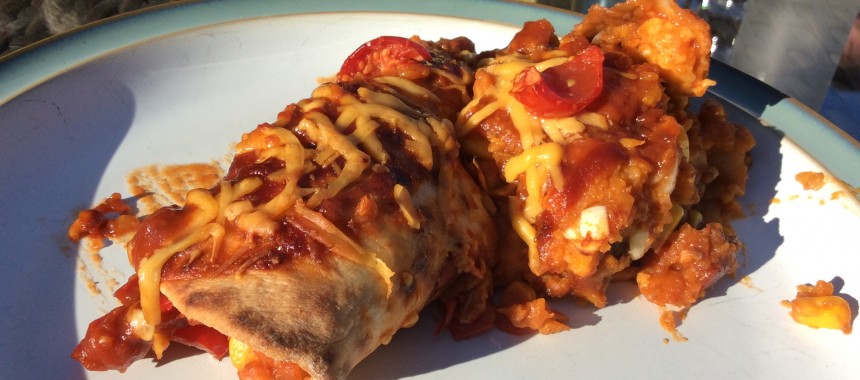 Sweet Potato and BBQ Enchiladas