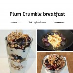 Plum crumble breakfast