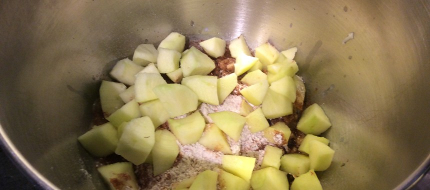 Apple and Walnut Oat Bars