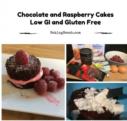 Chocolate and Raspberry Cakes