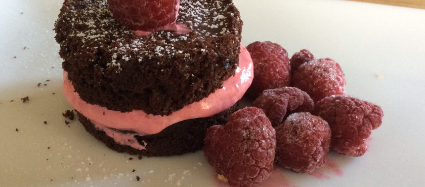 Chocolate and Raspberry Cakes