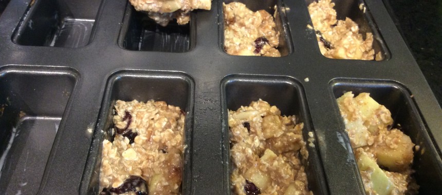 Apple and Walnut Oat Bars