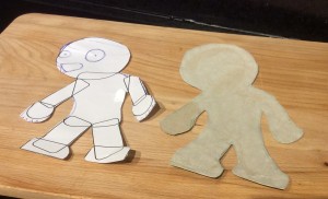 Zombie bread men template