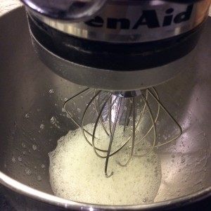 mix egg whites