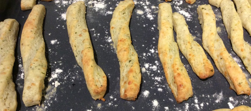 Cheese and Herb Bread Sticks