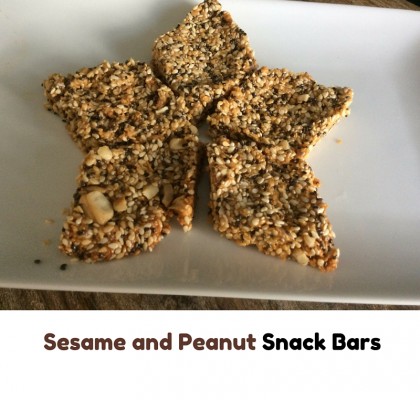 sesame and peanut snack bars