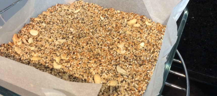 Sesame and Peanut Snack Bars