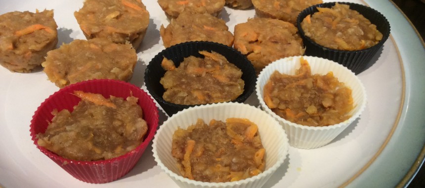 Tuna and Carrot Pup Cakes
