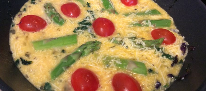 Asparagus and Spinach Frittata