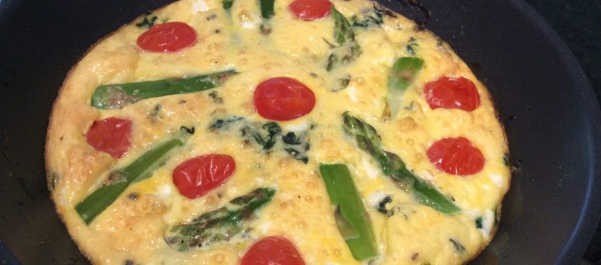 Asparagus and Spinach Frittata