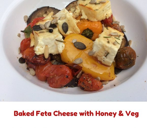 baked feta cheese and honey 2