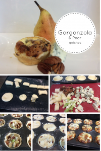 gorgonzola and pear quiches 5