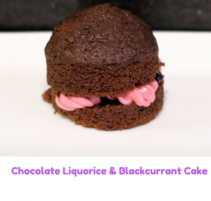 Chocolate Liquorice and Blackcurrant Cake 3