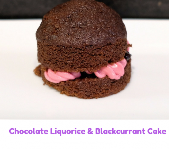 Chocolate Liquorice and Blackcurrant Cake 3