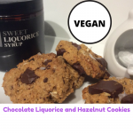 Chocolate Liquorice and Hazelnut Cookies