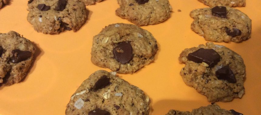 Chocolate Liquorice and Hazelnut Cookies